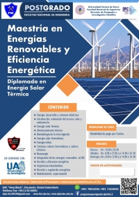 MAESTR&Iacute;A EN ENERG&Iacute;AS RENOVABLES Y EFICIENCIA ENERG&Eacute;TICA 2da versi&oacute;n